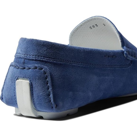TO BOOT NEW YORK Men's Idris Penny Loafer Drivers in Denim Blue Suede Size 9.5 M - Picture 6 of 6